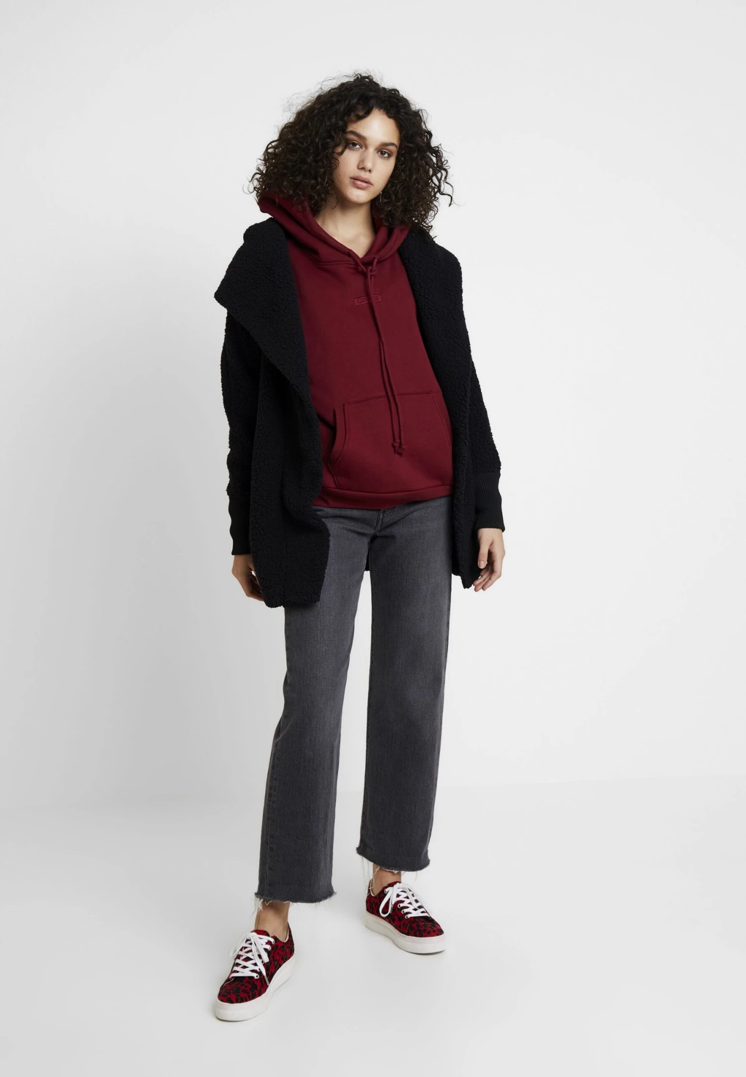 Noisy May Nmcuddle Coatigan - Halflange Jas - Black 4 Noisy May Nmcuddle Coatigan - Halflange Jas - Black - Afbeelding 2