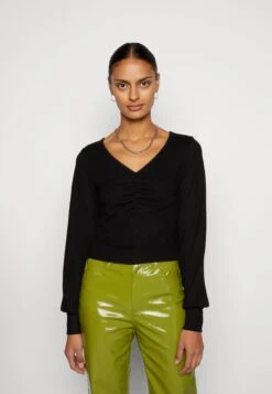 Noisy May Nmcity Ava V-Neck Top- Trui - Black