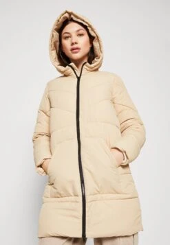 Noisy May Nmdalcon Long Jacket - Winterjas - Beige -Noisy May b3e8a853ef9c4d548ac1c31d8faff999