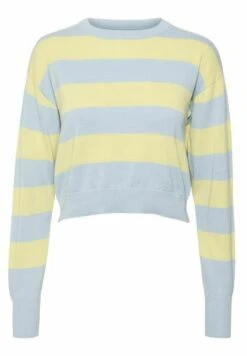 Noisy May Crop Knit Noos - Trui - Cerulean