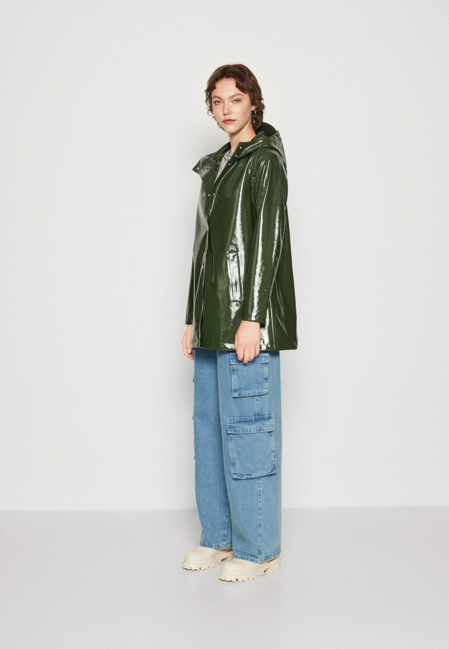 Noisy May Nmsky A Line Coat - Regenjas - Kombu Green 4 Noisy May Nmsky A Line Coat - Regenjas - Kombu Green - Afbeelding 2