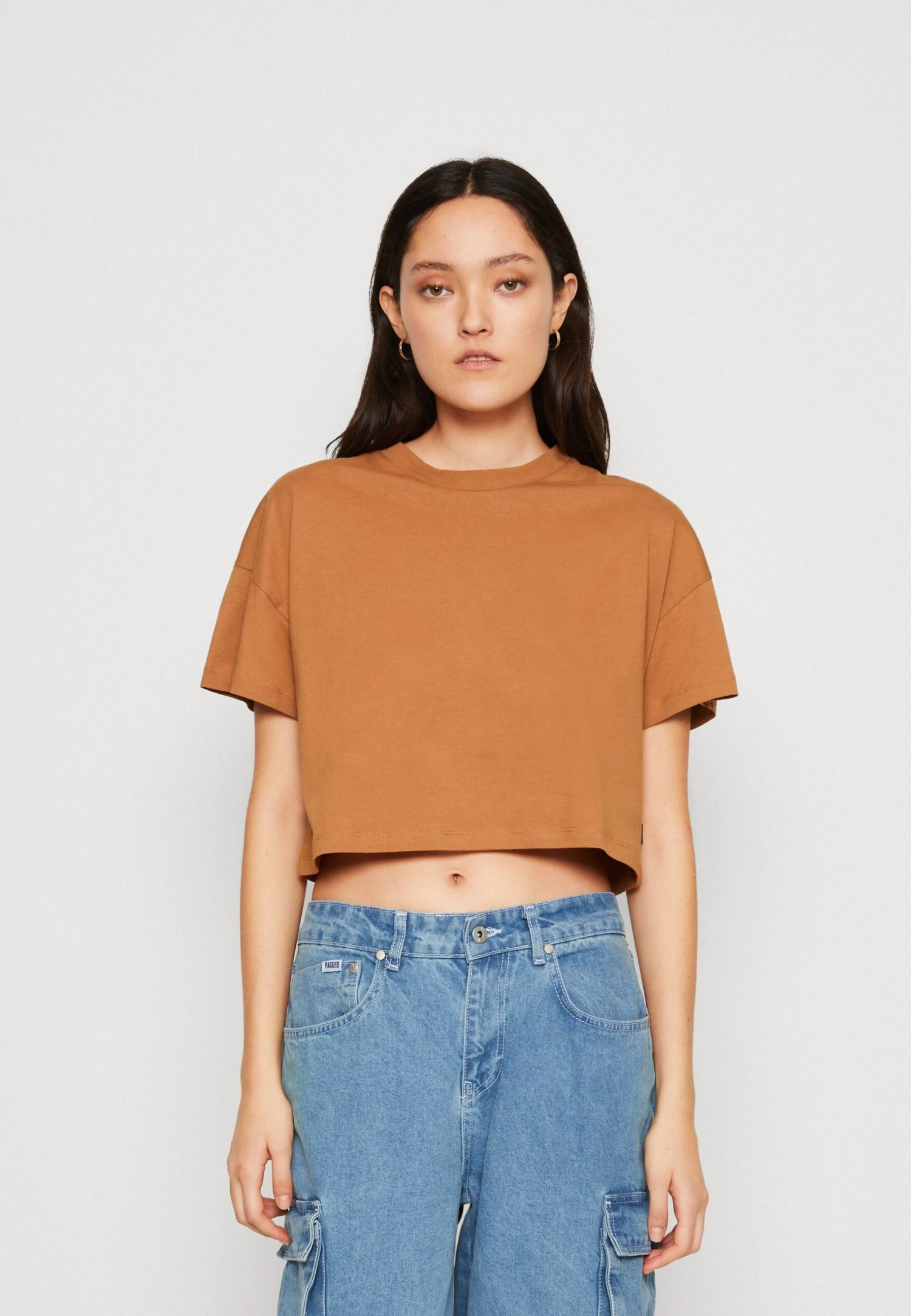 Noisy May Nmalena Semi Crop - T-Shirt Basic - Chipmunk 3 Noisy May Nmalena Semi Crop - T-Shirt Basic - Chipmunk