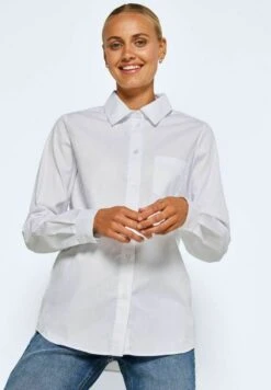 Noisy May Langärmeliges - Overhemdblouse - Bright White -Noisy May b6276baaf1ed40adadf781abe0d00c10