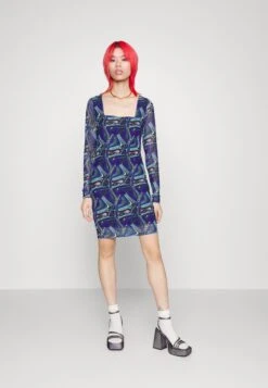 Noisy May Nmlesley Square Short Dress - Jurk - Deep Blue -Noisy May b8d934afa6b14c569bcf84ddcc1ca8c3