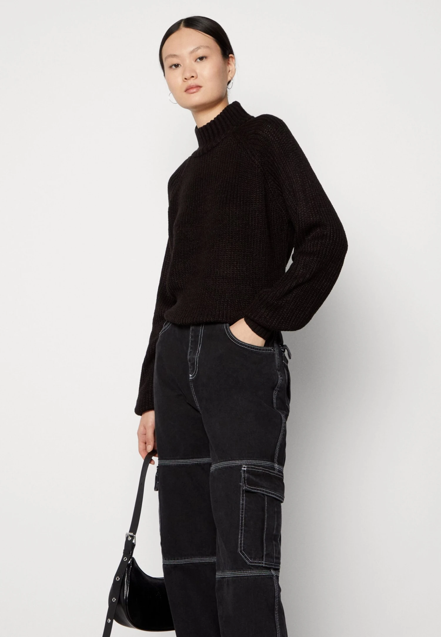 Noisy May Nmtimmy Highneck Noos - Trui - Black 6 Noisy May Nmtimmy Highneck Noos - Trui - Black - Afbeelding 4