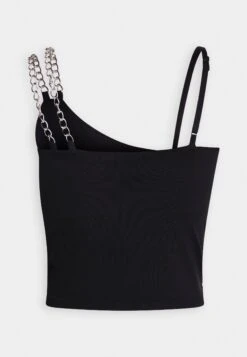 Noisy May Nmceleste Singlet Chain Detail - Top - Black/Silver-Coloured -Noisy May bb64011b4df54523a7d5a67eaa85abed