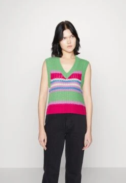 Noisy May Nmbarley V Neck- Trui - Absinthe Green