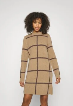 Noisy May Nmsille O Neck Dress - Gebreide Jurk - Tigers Eye