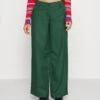 Noisy May Petite Nmpinola Wide Leg Pants - Broek - Green -Noisy May bd19acc42a8f44a7b2eb7850d8b33d98