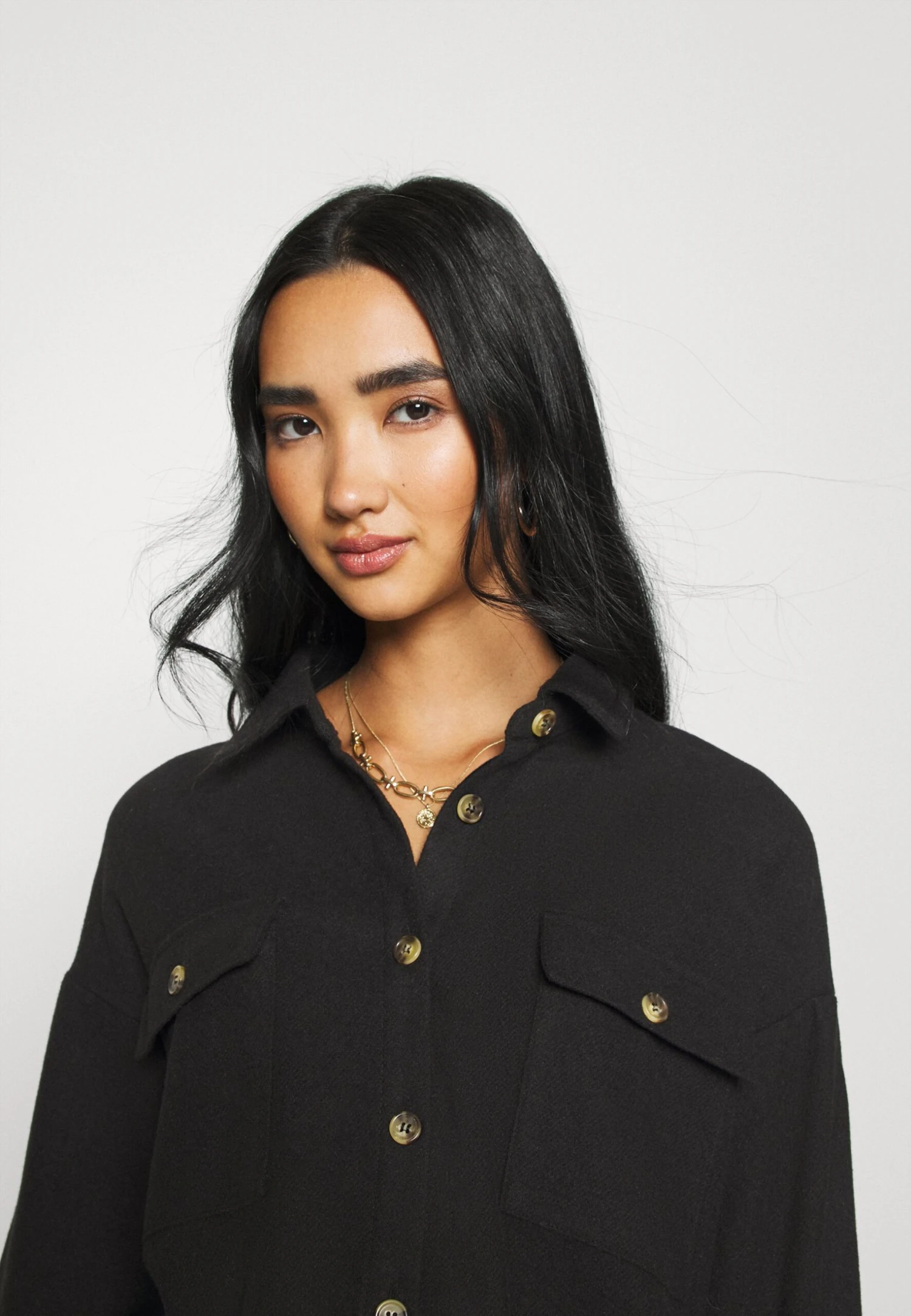 Noisy May Nmflanny Long Shacket - Overhemdblouse - Black 7 Noisy May Nmflanny Long Shacket - Overhemdblouse - Black - Afbeelding 5