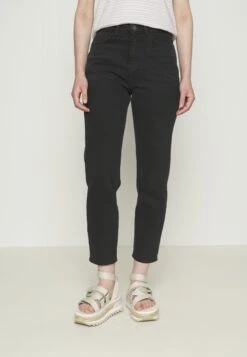Noisy May Nmmoni Ank - Straight Leg Jeans - Black Denim