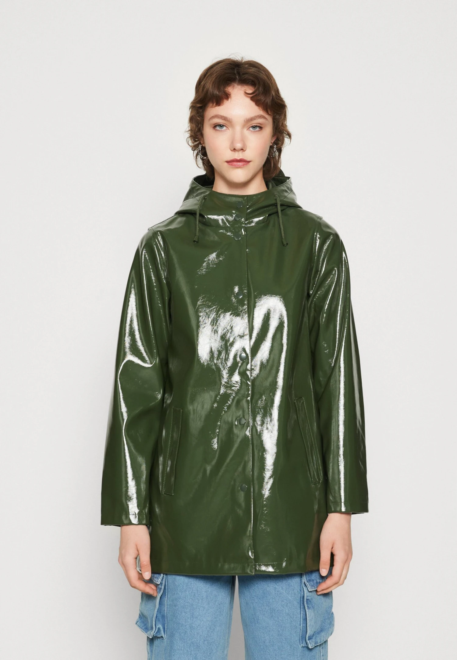 Noisy May Nmsky A Line Coat - Regenjas - Kombu Green 3 Noisy May Nmsky A Line Coat - Regenjas - Kombu Green