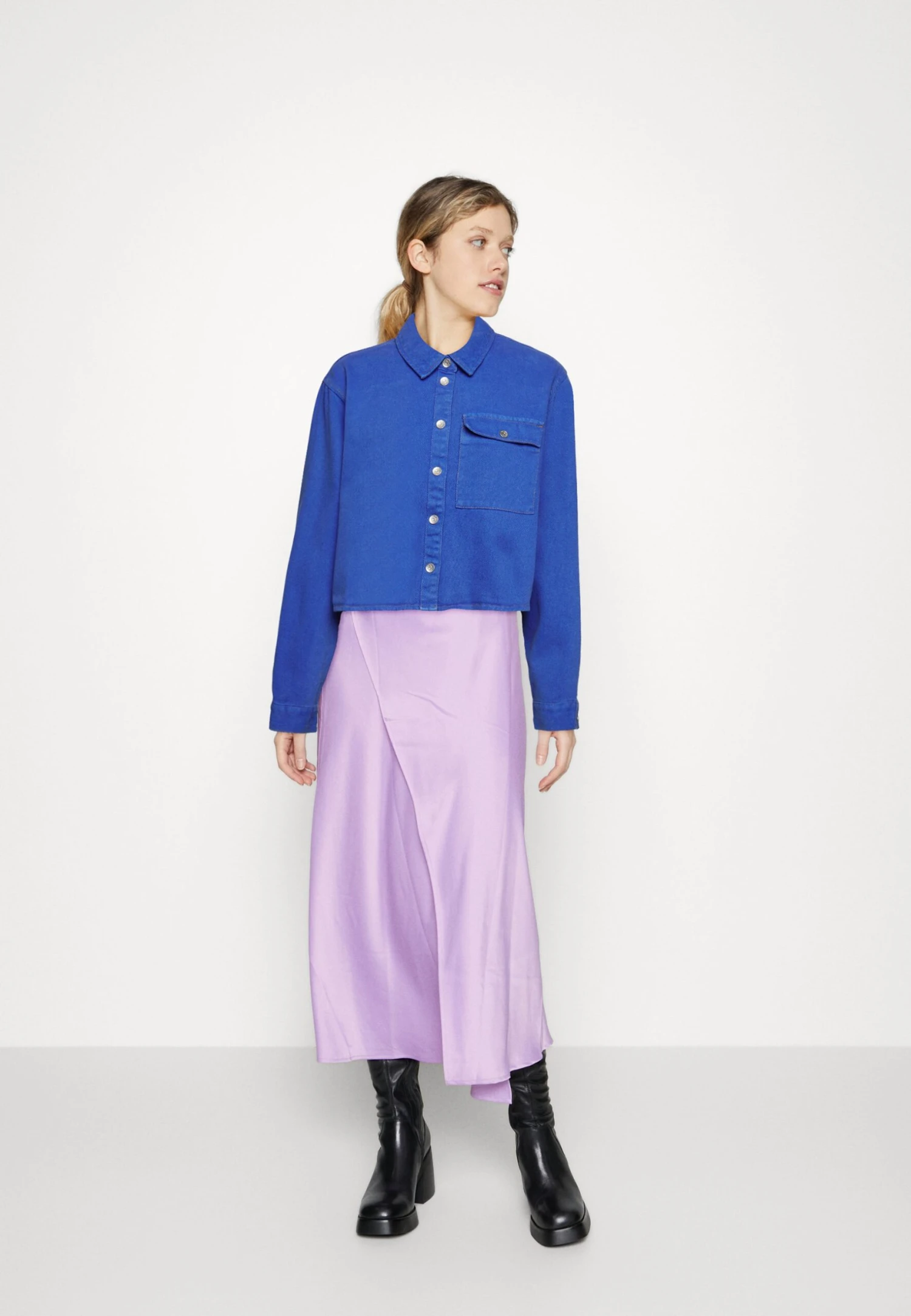 Noisy May Nmmaddy - Overhemdblouse - Dazzling Blue 4 Noisy May Nmmaddy - Overhemdblouse - Dazzling Blue - Afbeelding 2