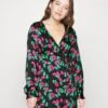 Noisy May Petite Nmstella Wrap Dress - Jurk - Black -Noisy May ce05c1602a294bafa5664cf2fad7cf36