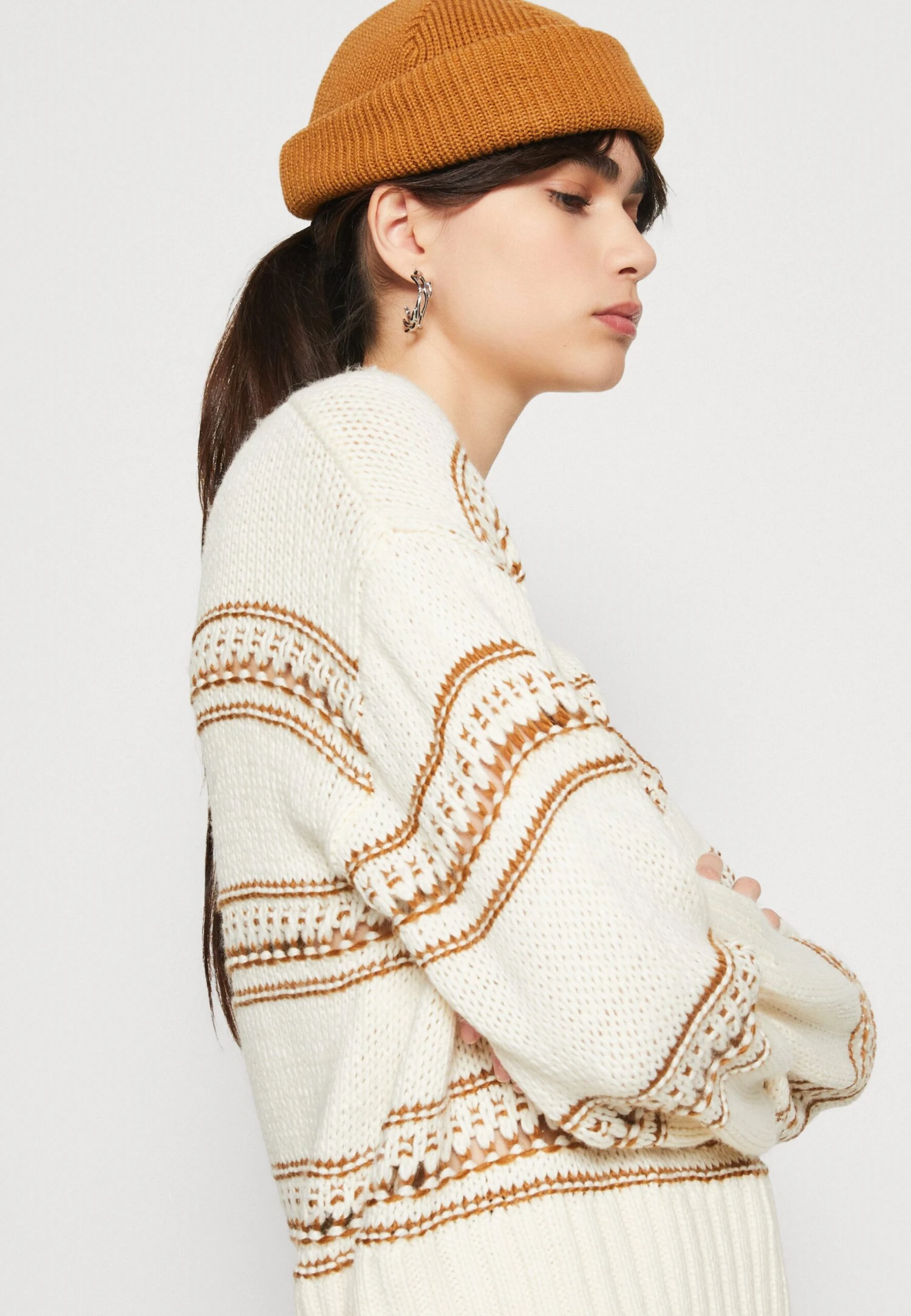 Noisy May Nmbibbi O-Neck - Trui - Eggnog 6 Noisy May Nmbibbi O-Neck - Trui - Eggnog - Afbeelding 4