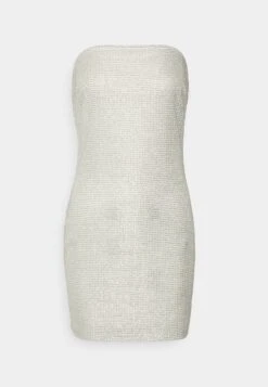 Noisy May Strapless Dress - Cocktailjurk - Silver -Noisy May ce434d580a4c4579bb492792d188e971