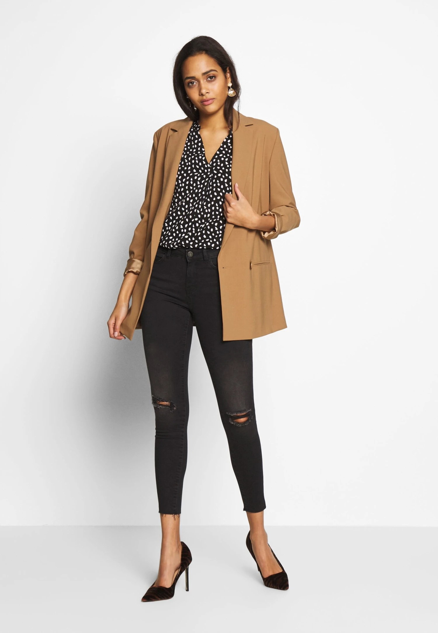 Noisy May Nmlucy- Jeans Skinny Fit - Black Denim 4 Noisy May Nmlucy- Jeans Skinny Fit - Black Denim - Afbeelding 2