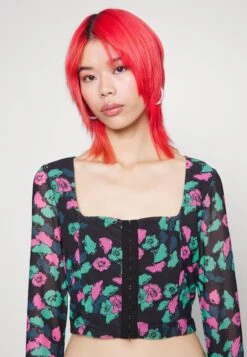 Noisy May Nmlesley Corset Bell- T-Shirt Print - Black -Noisy May cf701cbbacab4b9cb6a1e9384c76bd39