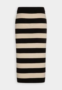 Noisy May Nmjaz Midi Skirt - Maxirok - Black/Oatmeal -Noisy May d0a90e07f0ca4096af2f8a4988970adb