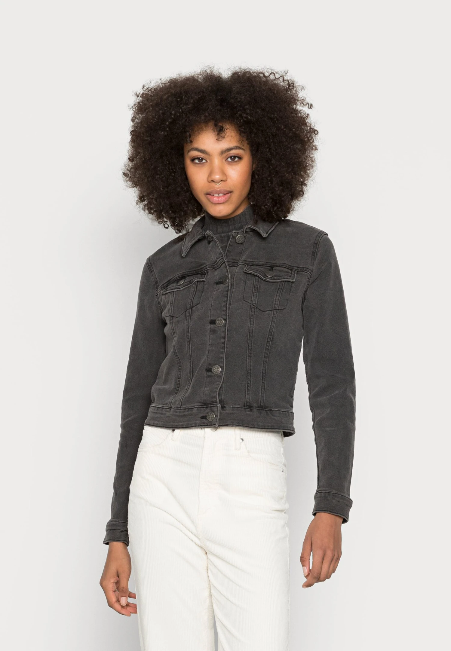 Noisy May Nmdebra Jacket - Spijkerjas - Dark Grey Denim 3 Noisy May Nmdebra Jacket - Spijkerjas - Dark Grey Denim