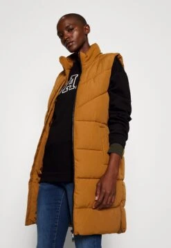 Nmnew Dalcon Tall - Bodywarmer - Brown -Noisy May d317835d9623491f8fee40646a0fec0b