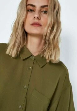 Noisy May Nmclara Shirt Dress- Blousejurk - Burnt Olive -Noisy May d364c217e2cb43f98d8e3137fc47a439