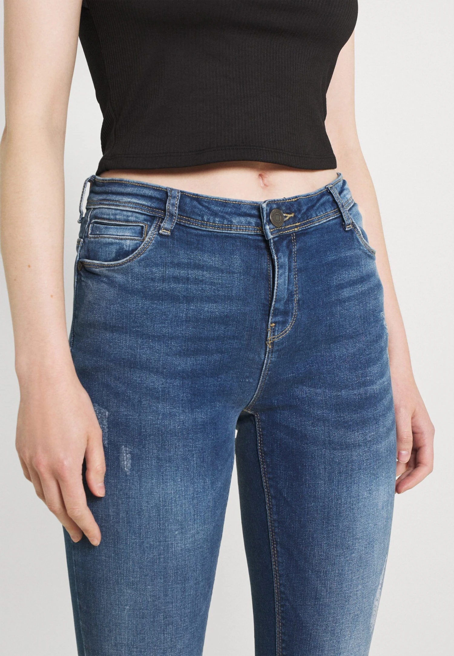 Noisy May Nmkimmy- Jeans Tapered Fit - Medium Blue Denim 7 Noisy May Nmkimmy- Jeans Tapered Fit - Medium Blue Denim - Afbeelding 5