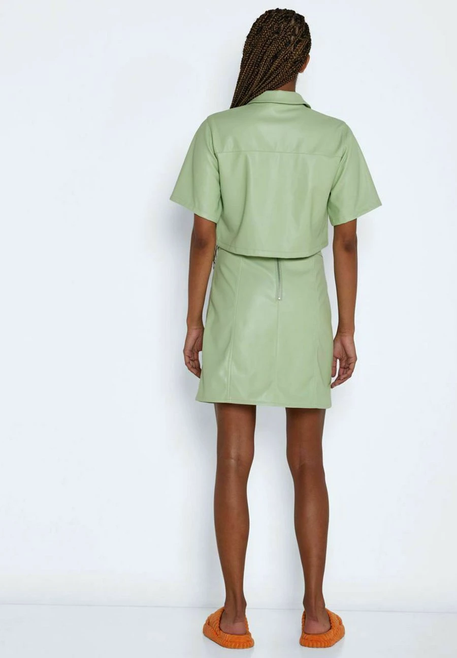 Noisy May Overhemdblouse - Smoke Green 5 Noisy May Overhemdblouse - Smoke Green - Afbeelding 3