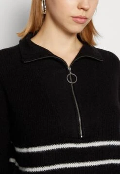Noisy May Nmnewalice High Neck- Trui - Black/White -Noisy May d6499cd771924d40b2d1ed34e837807b
