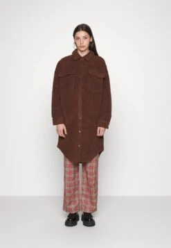 Noisy May Nmsakiran Long Shacket - Parka - Brown