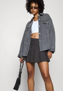 Noisy May Nmthea Pleat Tailoring Skirt - A-Lijn Rok - Medium Grey Melange -Noisy May d6836cbb52be44eb8218040b90a06e03