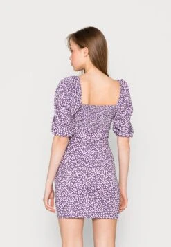 Noisy May Nmbine Short Ruching- Jurk - Chalk Violet -Noisy May daa4fbf7fdd74d9e9da0f8a650fb501f