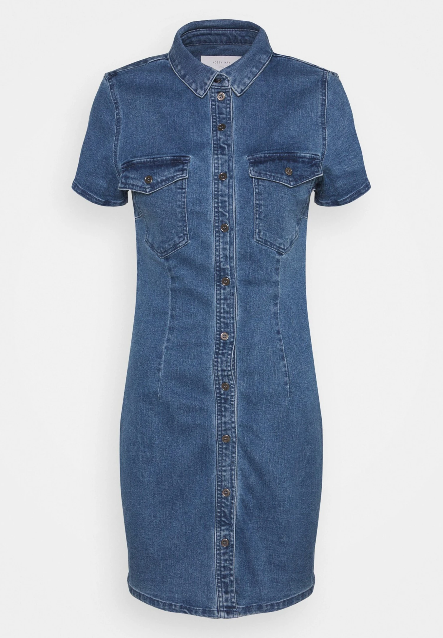 Noisy May Nmjoy Dress - Spijkerjurk - Medium Blue Denim 5 Noisy May Nmjoy Dress - Spijkerjurk - Medium Blue Denim - Afbeelding 4