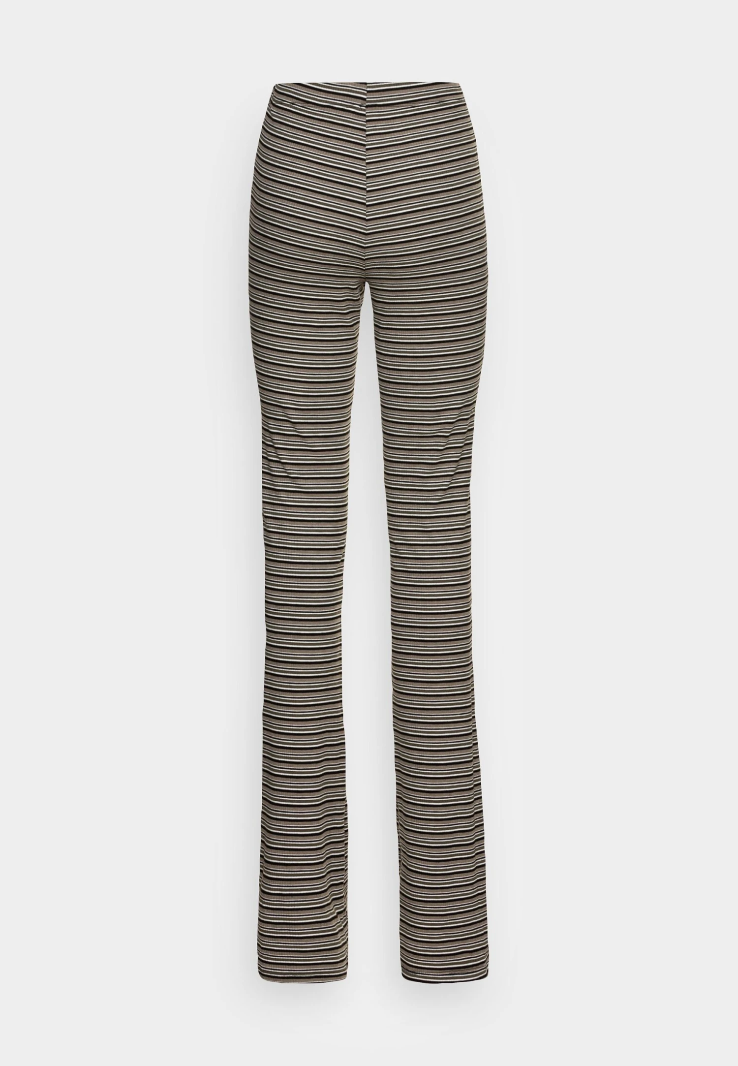 Nmmaggie Stripe Pant - Broek - Taupe Gray 4 Nmmaggie Stripe Pant - Broek - Taupe Gray - Afbeelding 2