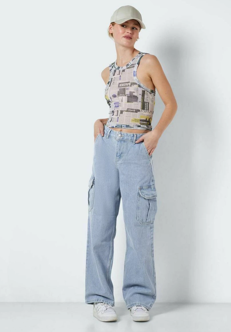 Noisy May Nmalexa Normal Waist - Relaxed Fit Jeans - Light Blue Denim 4 Noisy May Nmalexa Normal Waist - Relaxed Fit Jeans - Light Blue Denim - Afbeelding 2