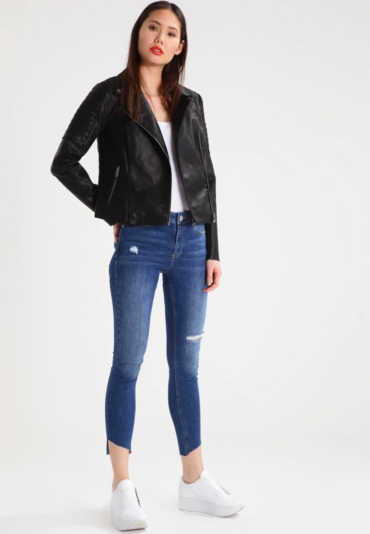 Noisy May Nmrebel - Imitatieleren Jas - Black 4 Noisy May Nmrebel - Imitatieleren Jas - Black - Afbeelding 2