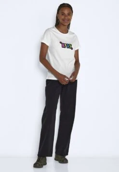 Noisy May T-Shirt Print - Bright White