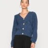 Noisy May NmsonNeck Cardigan - Vest - China Blue -Noisy May e27277196d0c4d9a876f7f32f679cb8f