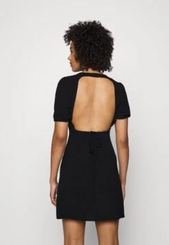 Noisy May Open Back Dress - Jurk - Black