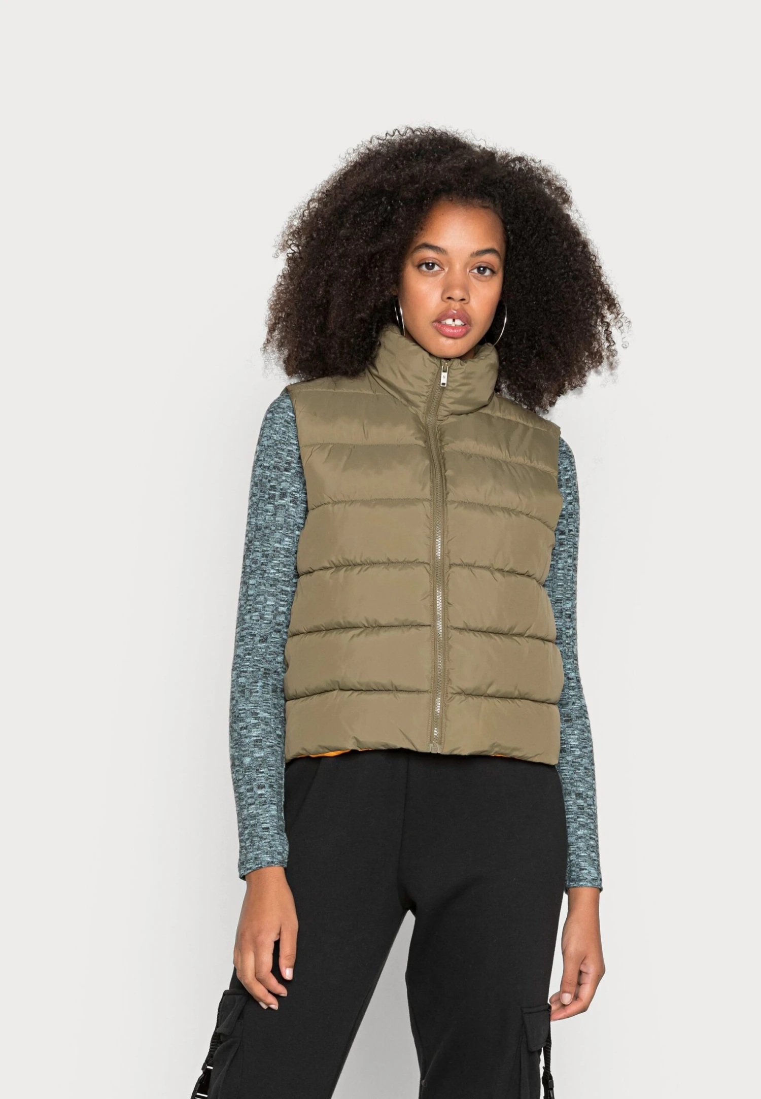 Noisy May Nmmarcus Vest- Bodywarmer - Burnt Olive 3 Noisy May Nmmarcus Vest- Bodywarmer - Burnt Olive