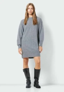 Noisy May Gebreide Jurk - Medium Grey Melange -Noisy May e2adf93c4bbf442093b01833eec6703b