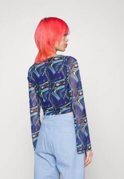 Noisy May Nmlesley Corset Bell- T-Shirt Print - Deep Blue -Noisy May e561226f1a314e759dafb60a14e98756