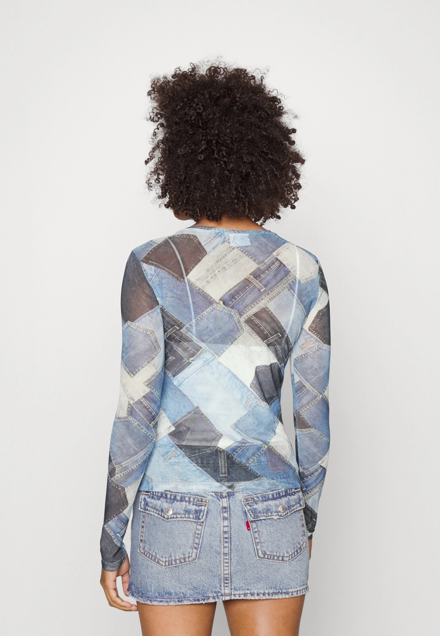 Noisy May Nmmissy Judith- Longsleeve - Medium Blue Denim 5 Noisy May Nmmissy Judith- Longsleeve - Medium Blue Denim - Afbeelding 3