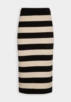 Noisy May Nmjaz Midi Skirt - Maxirok - Black/Oatmeal -Noisy May eac8265d8c5e4267902a53fc45b1fdf5