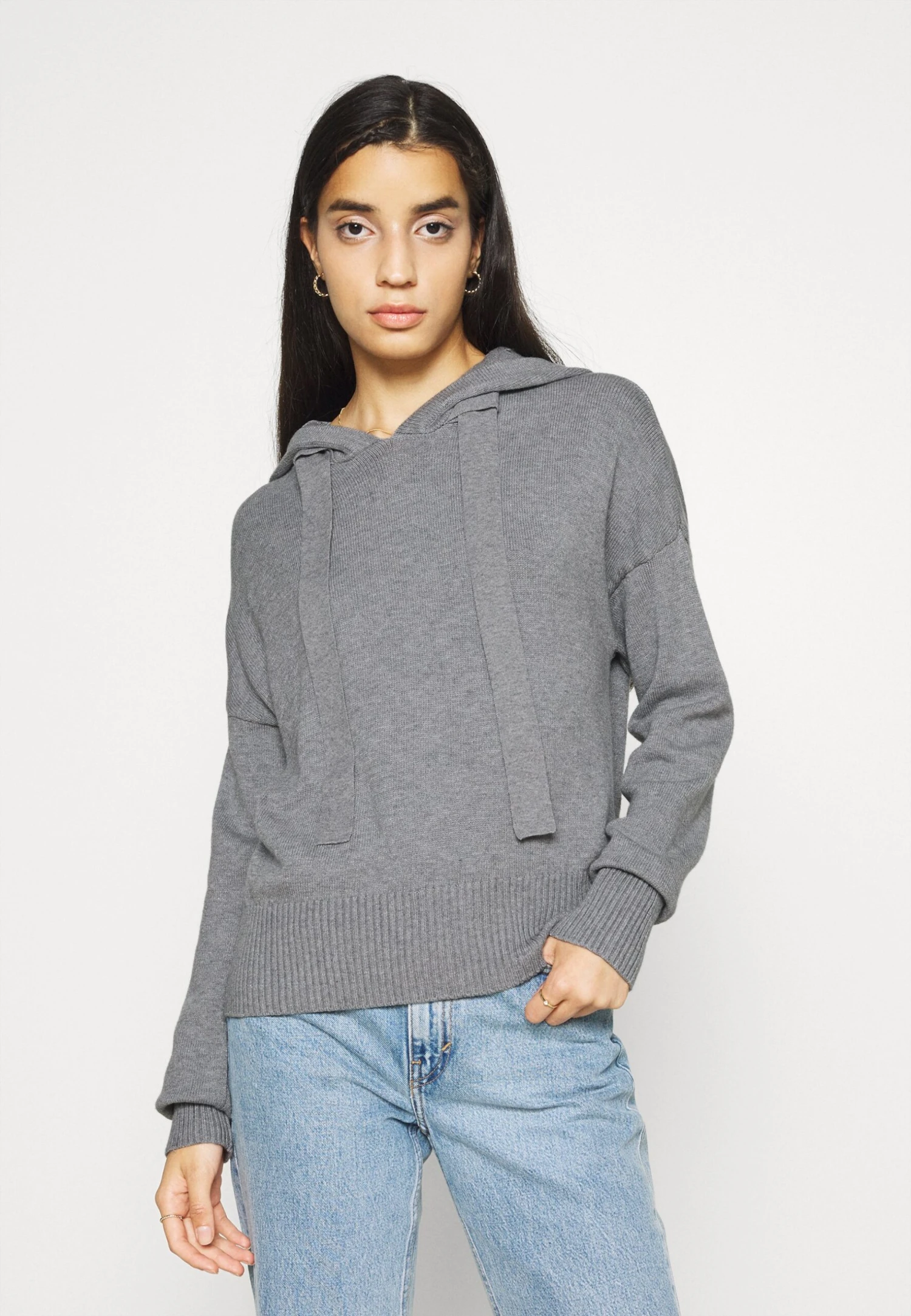 Noisy May Nmship Hoodie - Trui - Mottled Grey 3 Noisy May Nmship Hoodie - Trui - Mottled Grey