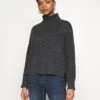 Noisy May Nmian Roll Neck- Trui - Dark Grey Melange -Noisy May eee4d6a70a224b3abdca61f8ffeb5840