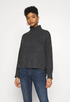 Noisy May Nmian Roll Neck- Trui - Dark Grey Melange