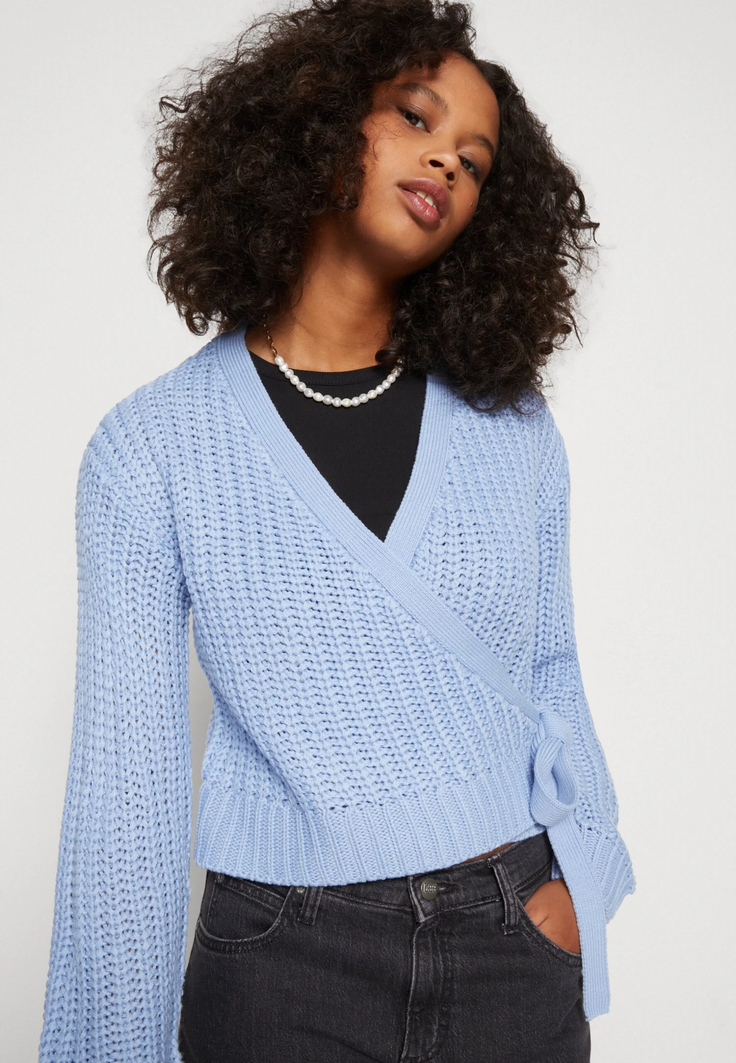 Noisy May Nmbarley Wrap Cardigan - Vest - Serenity 6 Noisy May Nmbarley Wrap Cardigan - Vest - Serenity - Afbeelding 4