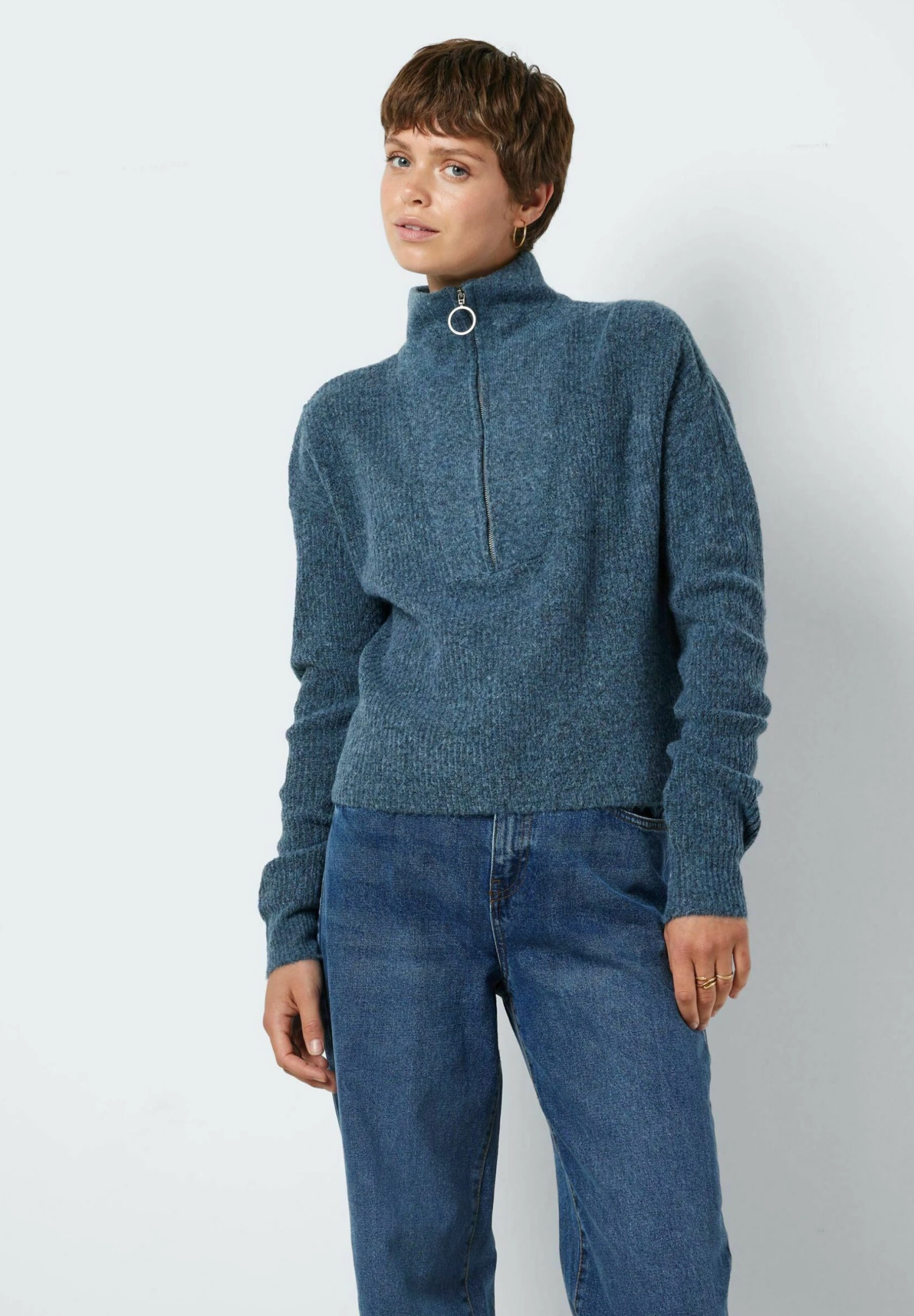 Noisy May Nmnewalice High Neck- Trui - Stormy Weather 3 Noisy May Nmnewalice High Neck- Trui - Stormy Weather