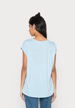 Noisy May Loose Long - T-Shirt Basic - Cerulean -Noisy May f73fee28f98349528e6f2de9a6258381